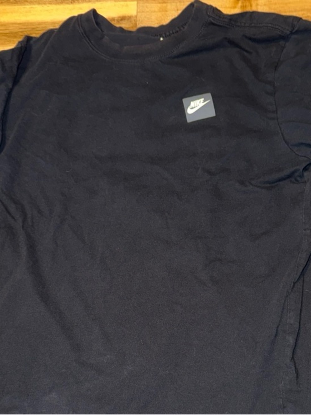 Nike Black Short-Sleeve Tee with 'Just Do It' Chest Graphic